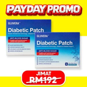 PAYDAY PROMO PAKEJ RAWAT ( 2 KOTAK GLUVERA DIABETIC PATCH )